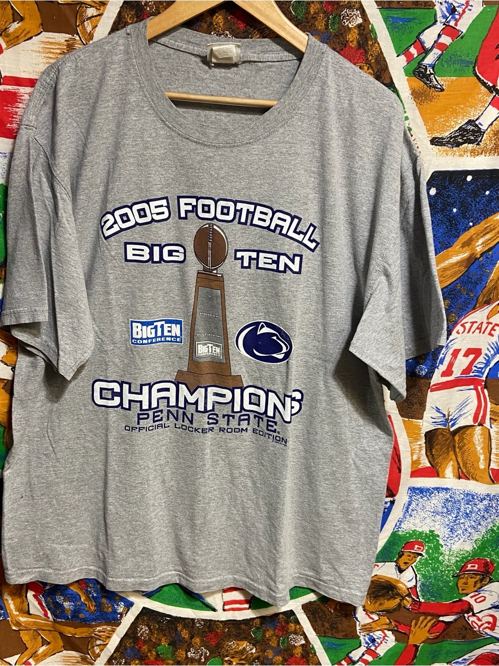 Vintage Penn State Biag Ten Champions Football Tee